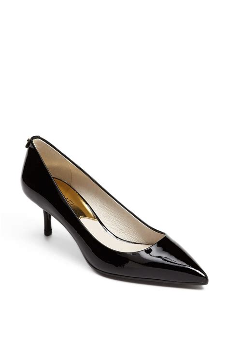 michael kors bow open heel pump|michael kors kitten heel pump.